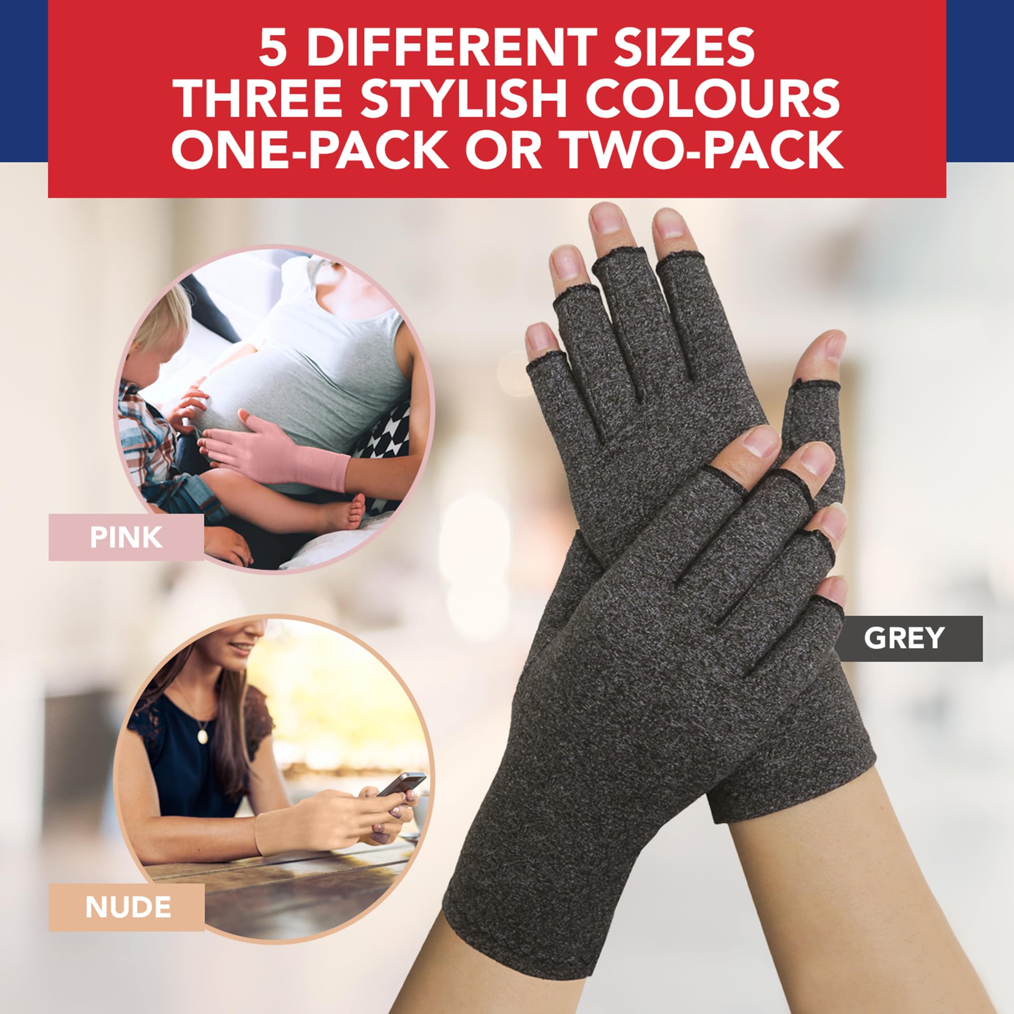 Compression Gloves for Arthritis Pain Relief
