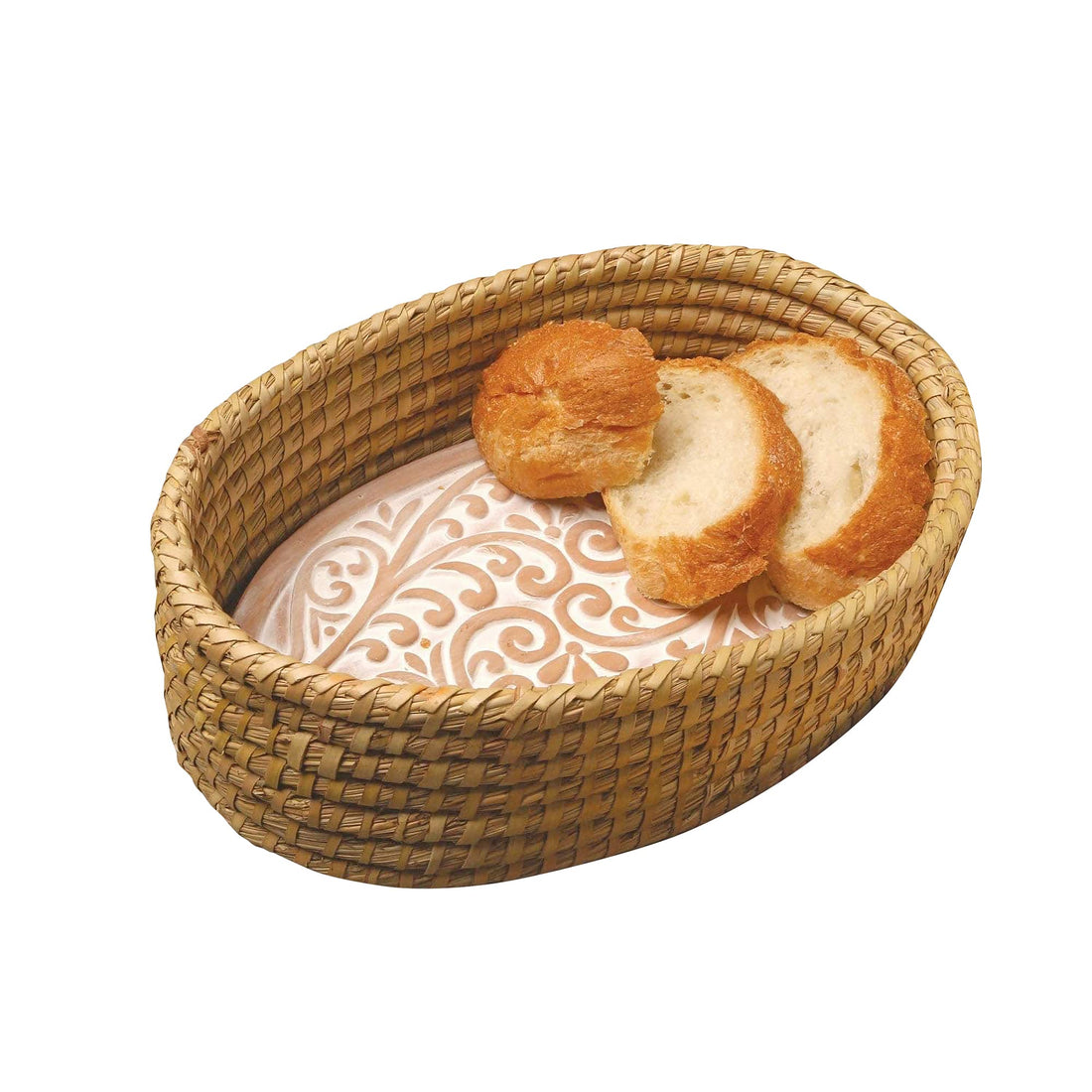 Bread Warmer Basket with Stone