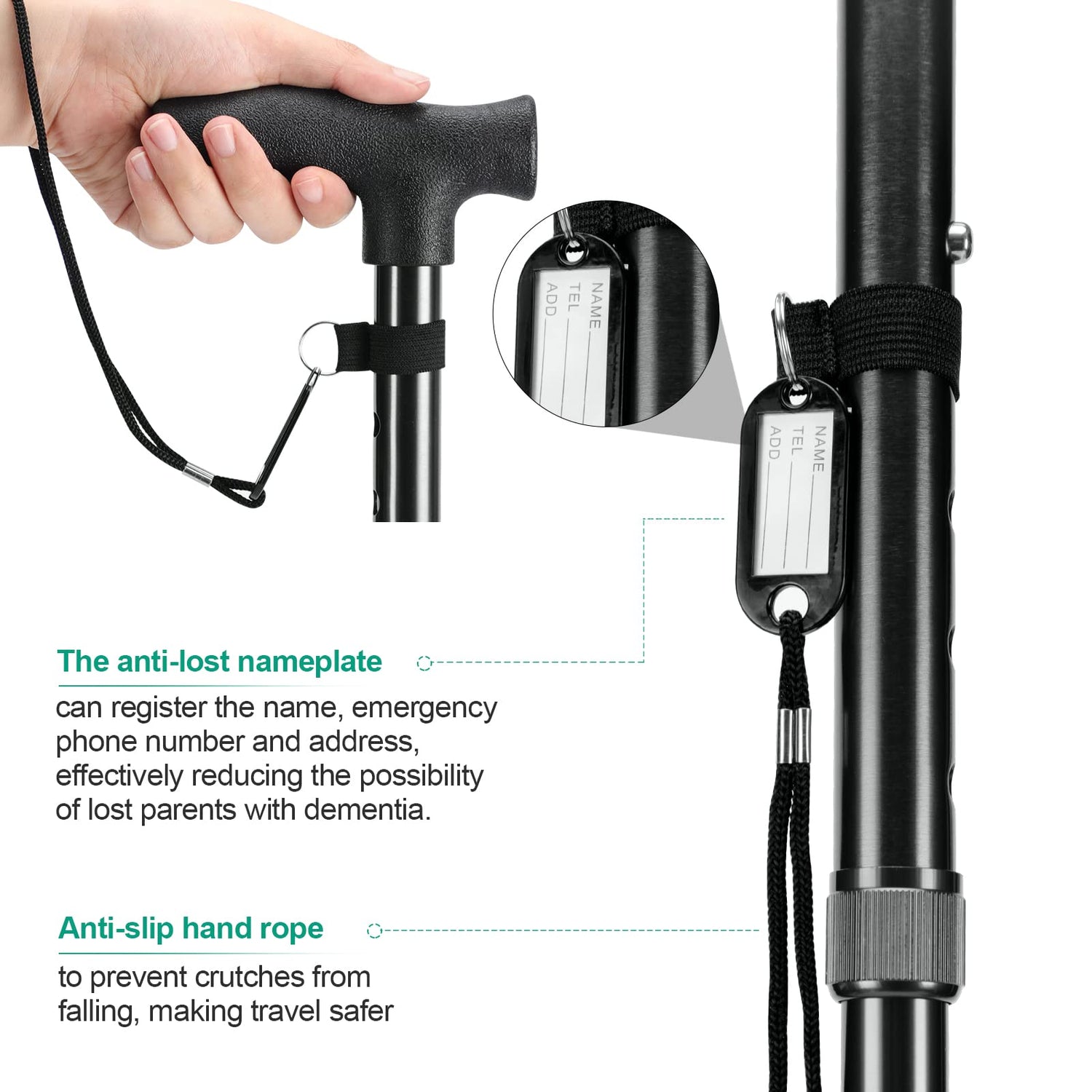 Adjustable Folding Stick