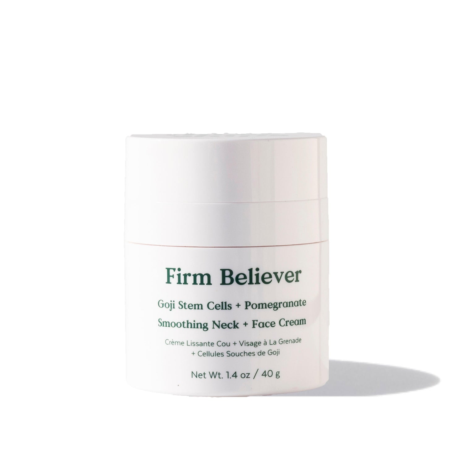 NEW! Firm Believer Goji Stem Cell + Pomegranate Smoothing Neck + Face Cream