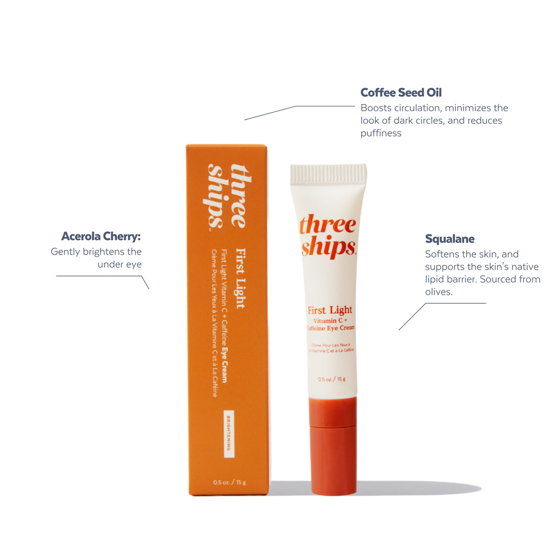 NEW! First Light Vitamin C + Caffeine Eye Cream