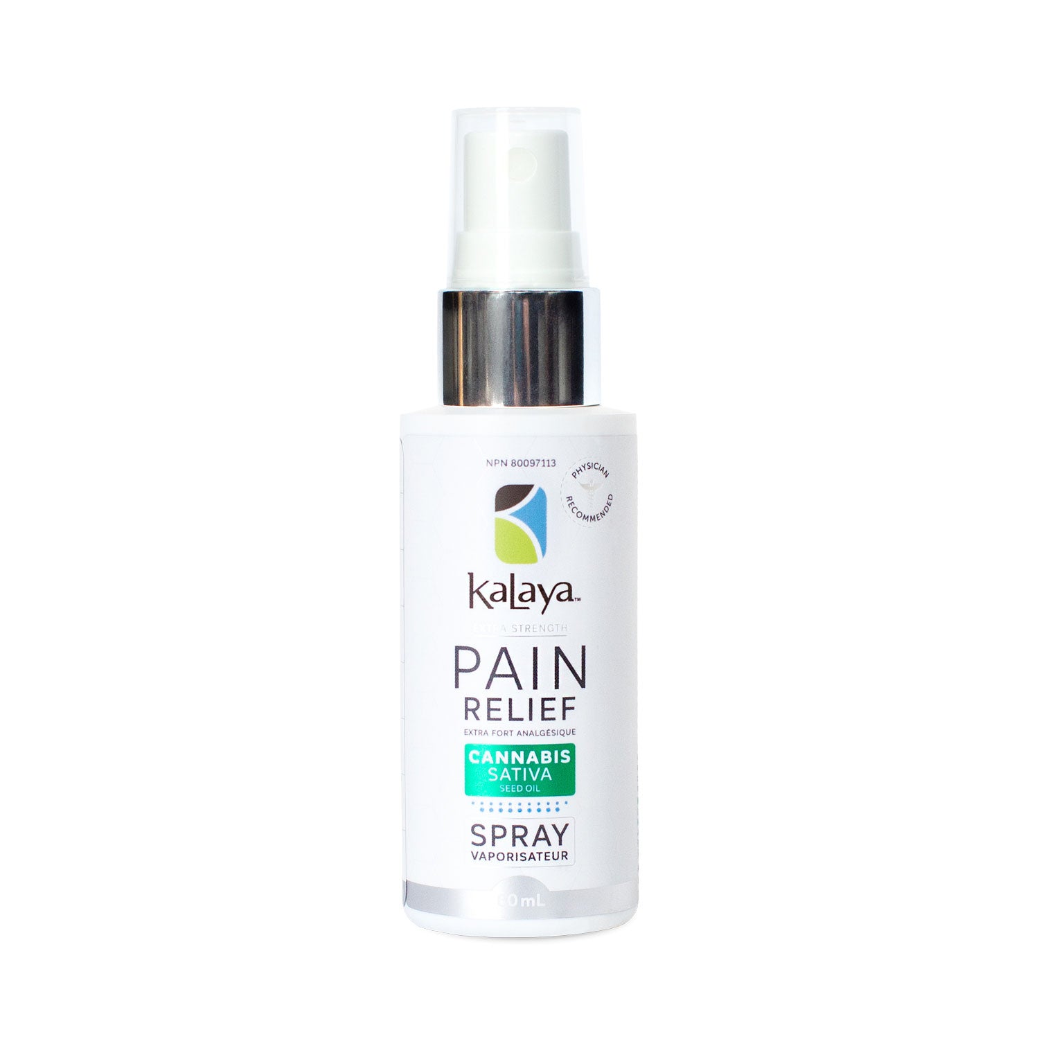 Pain Relief Spray with Cannabis Sativa Seed Oil