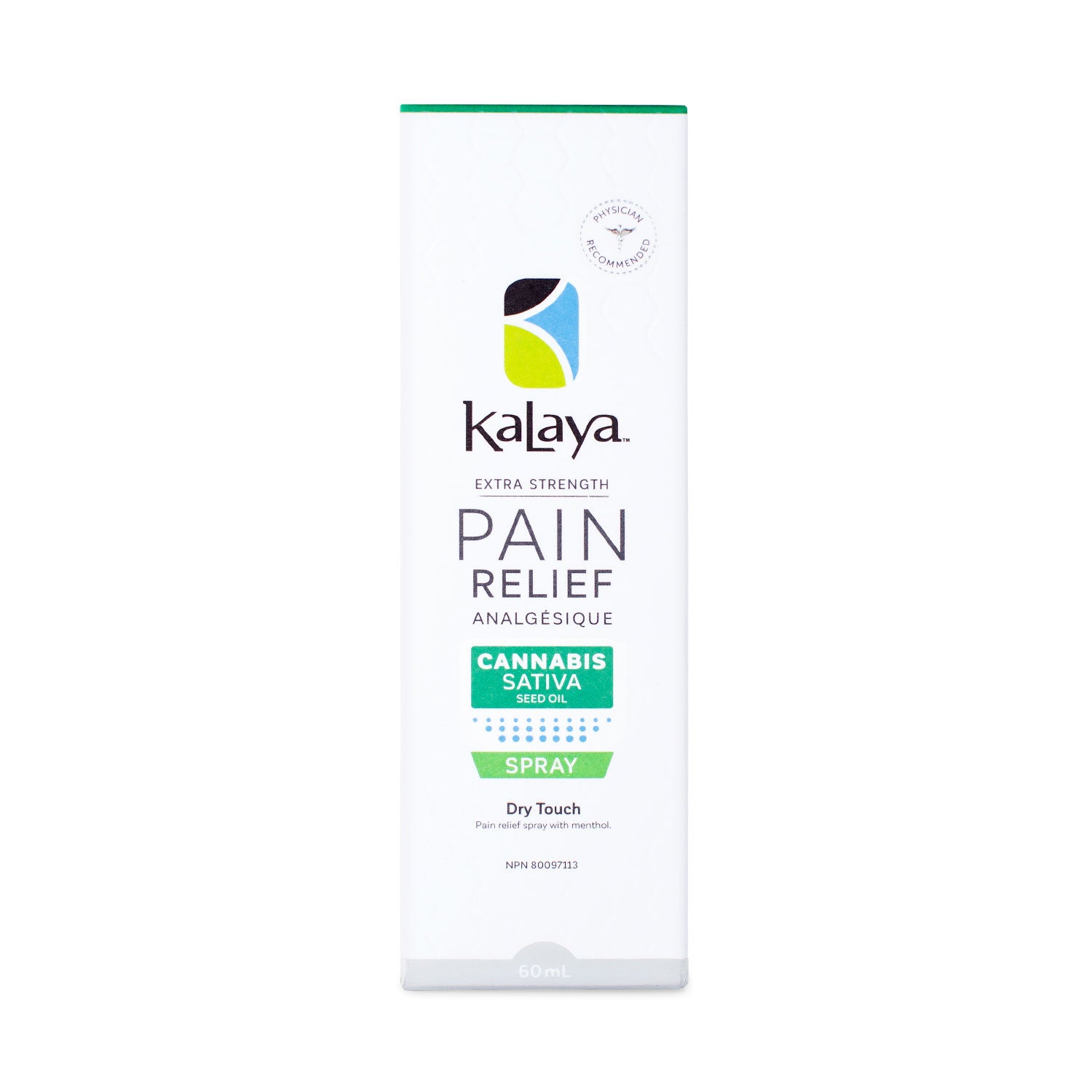 Pain Relief Spray with Cannabis Sativa Seed Oil