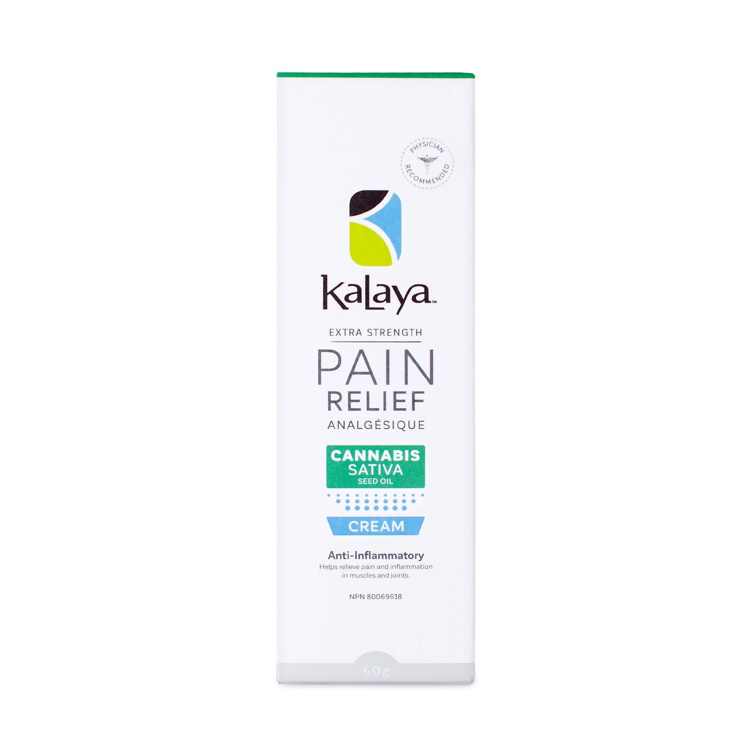 Pain Relief Cream with Cannabis Sativa Seed Oil