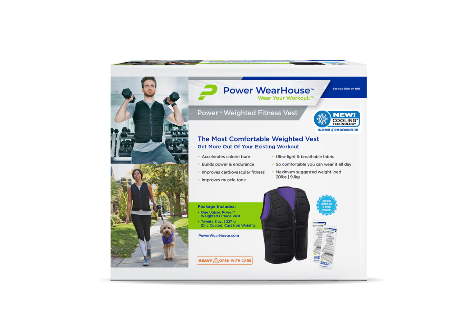Power Weighted Fitness Vest 10lbs